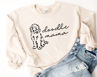 Doodle Mama Sweatshirt | Funny Shirt | Funny Sweatshirt | Graphic Sweatshirt | Gift for Her | Goldendoodle | Dog Mom| Doodle Sweatshirt