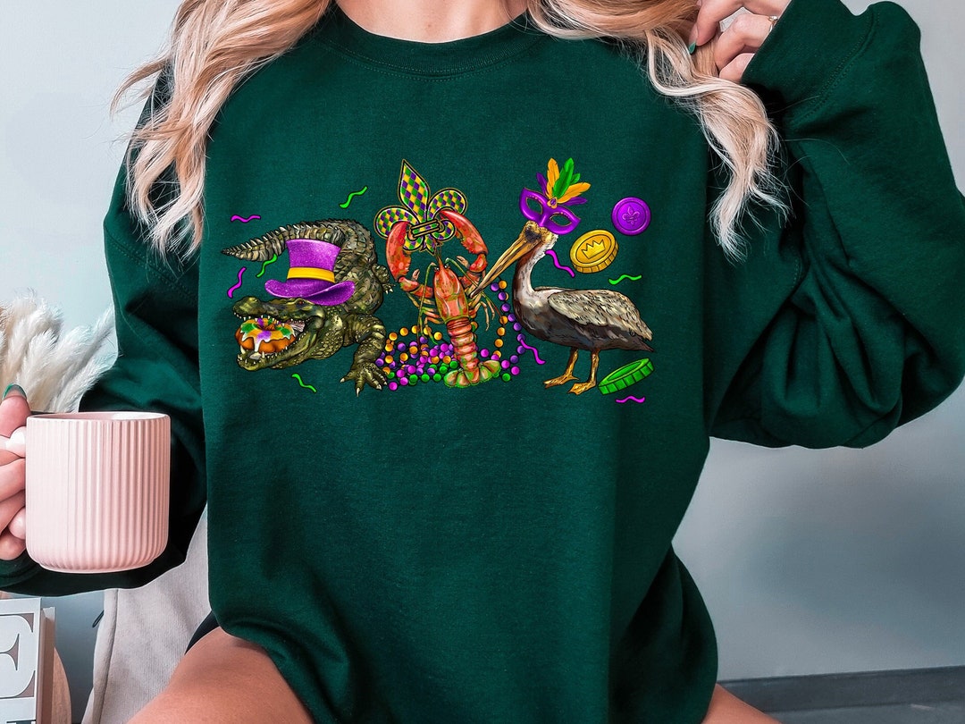mardi gras sweater boutique