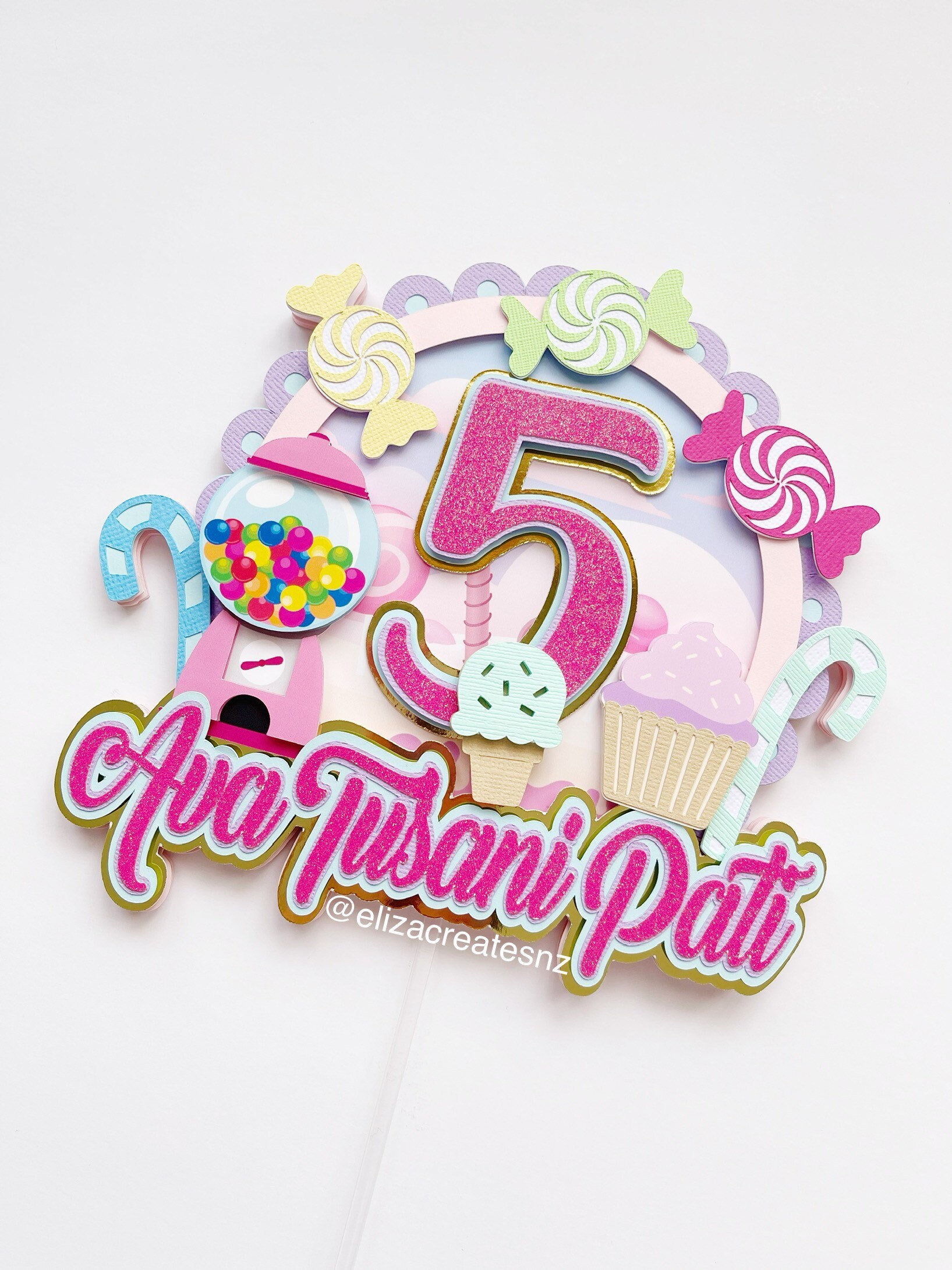 Candyland Cake Topper Sweet Cake Topper Candy Cake Topper Etsy