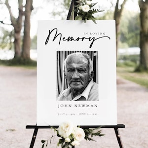 Funeral Memorial Sign, Funeral Welcome Sign Template, Celebration of Love Welcome Sign, Memorial Sign, Funeral Welcome Board, Funeral Poster