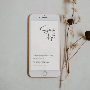 Electronic Save our Date Template,Online Save the Date Card,Text Message Save the Dates,Electronic Invite, Digital Save The Date,Text Invite