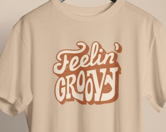 Feeling Groovy retro-T-shirt: hippiestijl uit de jaren 70