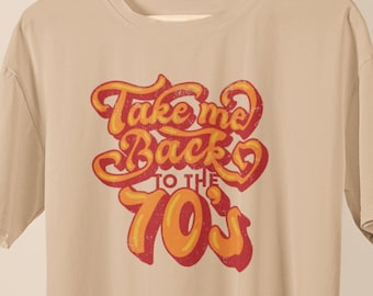 Retro jaren 70-T-shirt: hippie-zomerse vibes