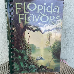Vintage Cookbooks-Florida Flavors Cookbooks-Florida Recipes-Spiral bound Cookbook-1984 Florida Cookbook-Florida Recipes-Collectible Cookbook