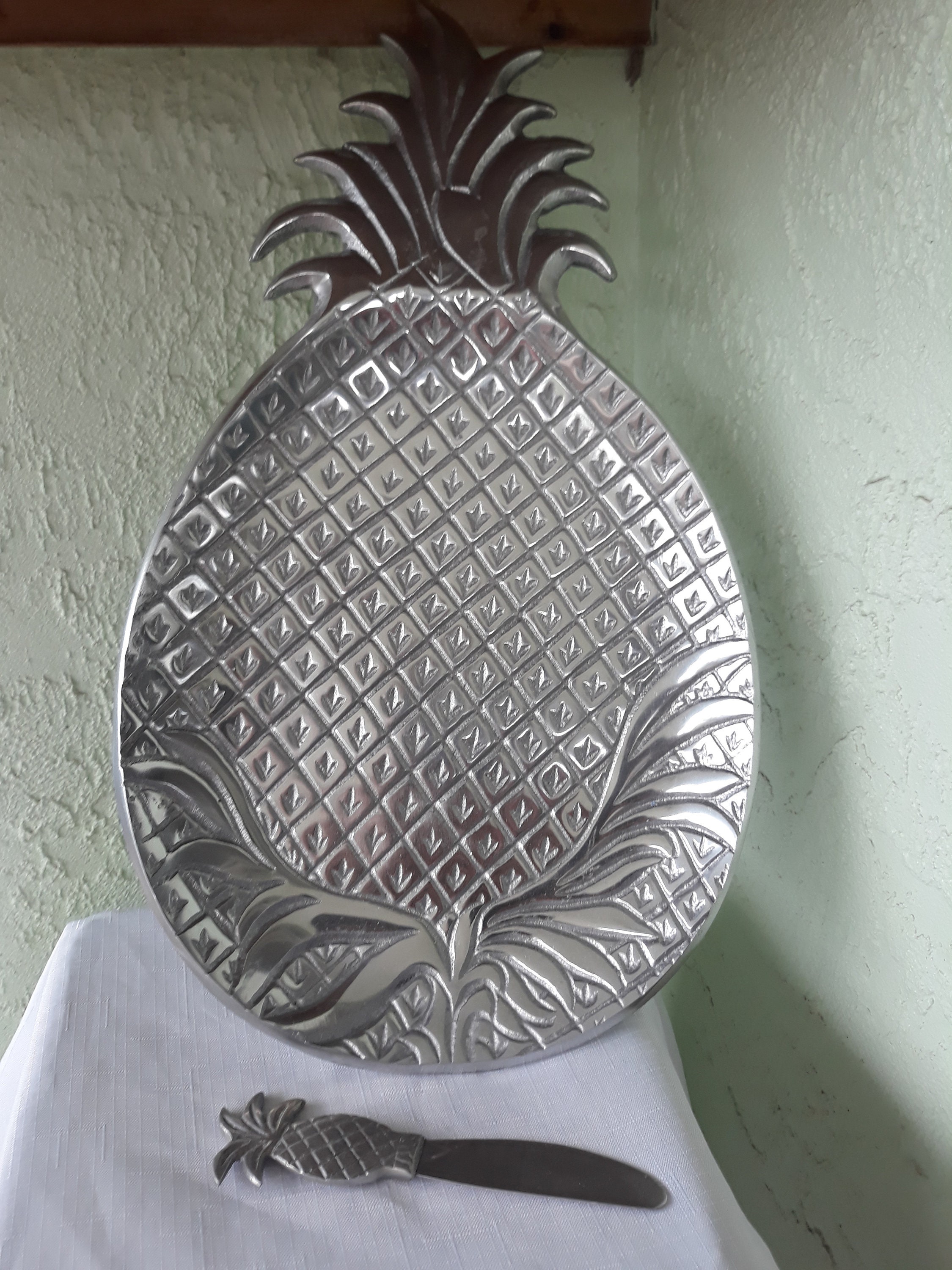 Vintage Pineapple Serving Tray with SpreaderPineapple Etsy