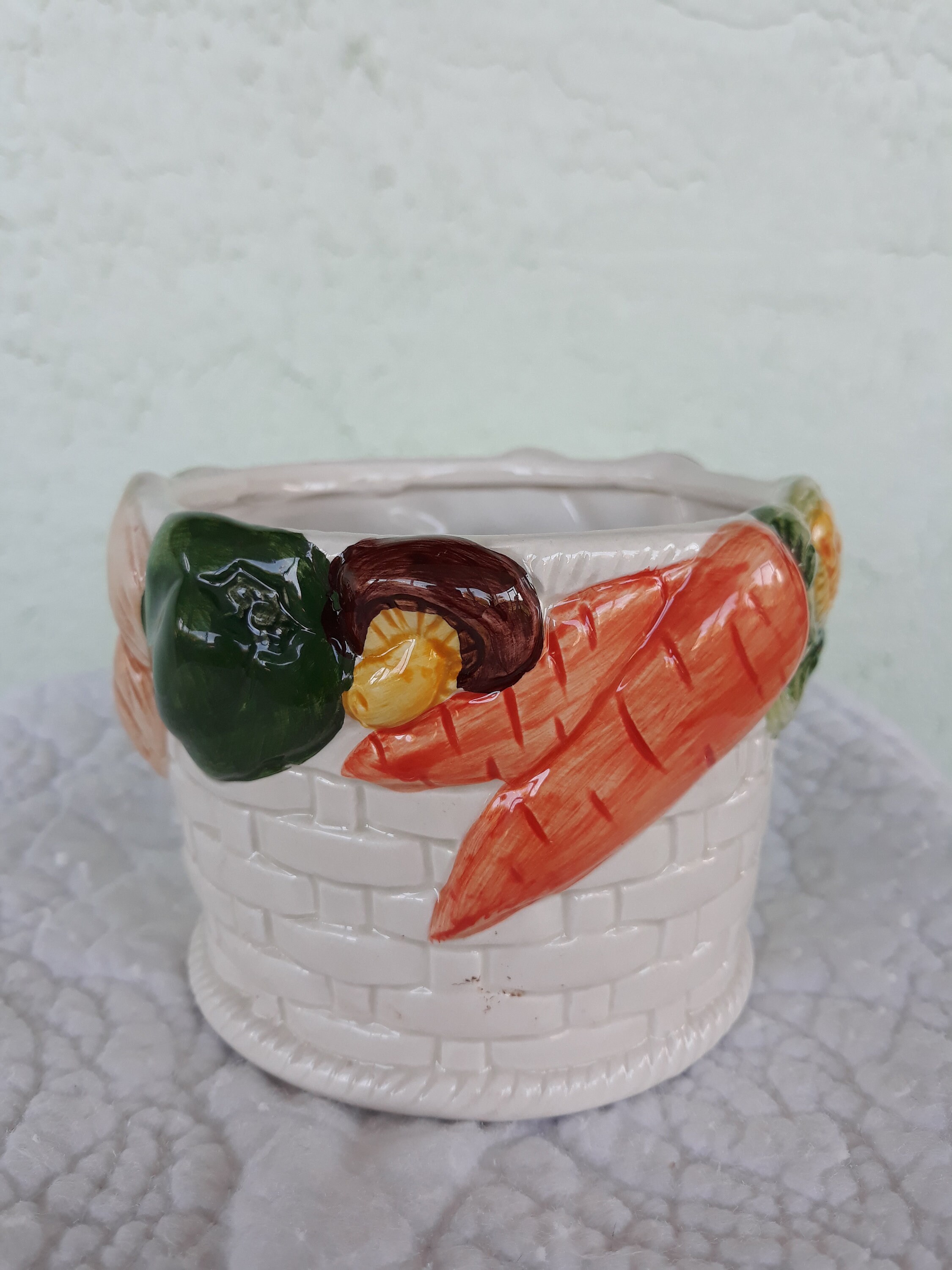 Vintage Ceramic Vegetable PlanterSpring DecorHandPainted Etsy