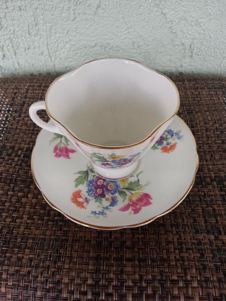 Vintage Clarence Teacup and Saucerfine Bone Chinamade in Etsy