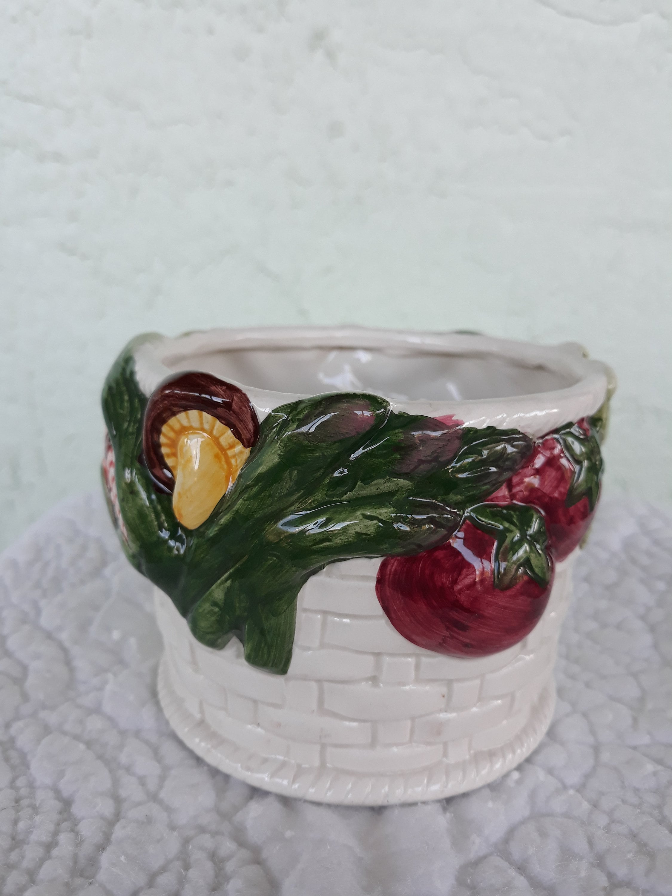 Vintage Ceramic Vegetable PlanterSpring DecorHandPainted Etsy