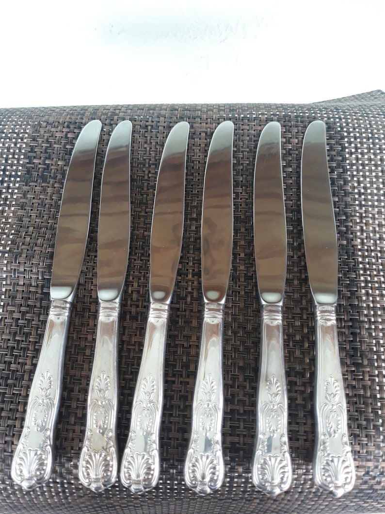 Vintage International Silver Flatware-Silver Plated Flatware-Set of 18 Intl Silver Co.-Kings Pattern-Replacements-Silver-Plated-18 in Set