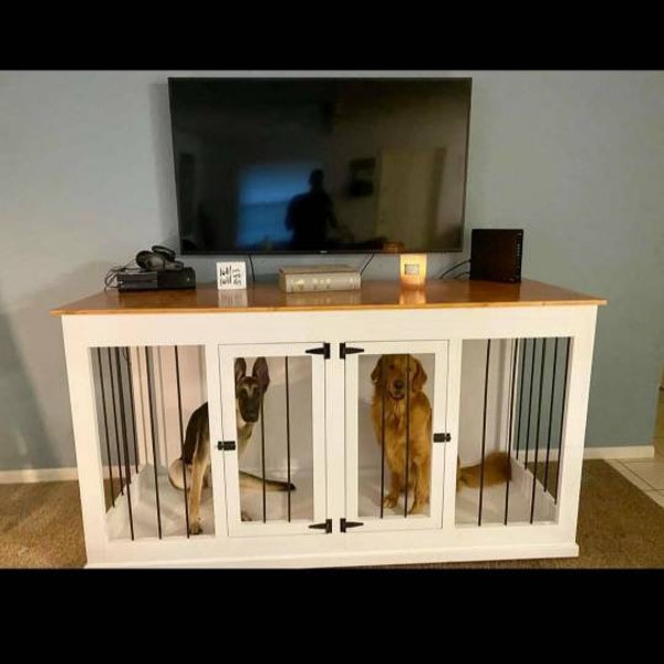 Dog Crate Tv Stand Etsy