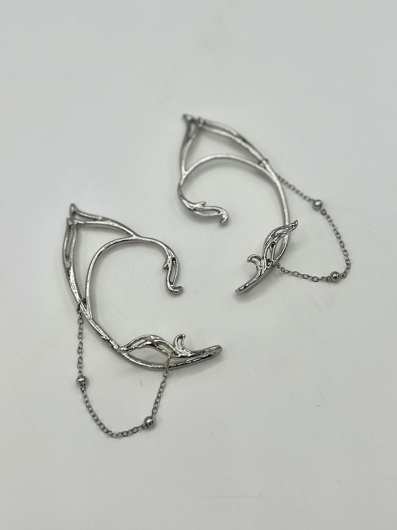 Everwind Elf Ears | Elf Ear Cuffs | Renaissance Festival | Elf Cosplay | Fairycore Jewelry | Ren Faire Outfit | Elven Wedding Jewelry image 5