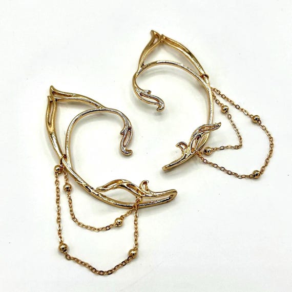 Everwind Elf Ears | Elf Ear Cuffs | Renaissance Festival | Elf Cosplay | Fairycore Jewelry | Ren Faire Outfit | Elven Wedding Jewelry