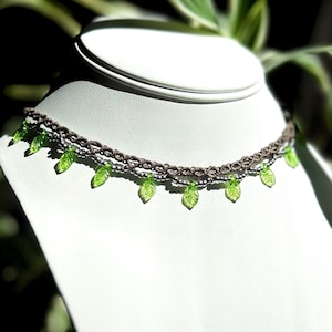 Forest Ivy Choker | Fairy Core Necklace | Macrame Choker | Wiccan Jewelry | Fairy Jewelry | Cottage Core | Nature Lover Gift | Fae Core
