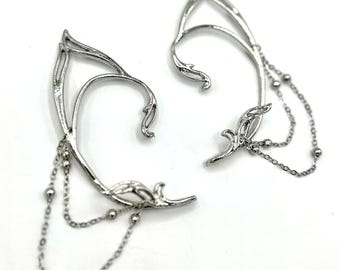 Everwind Elf Ears | Elf Ear Cuffs | Renaissance Festival | Elf Cosplay | Fantasy Fairycore Jewelry | Ren Faire Outfit | Christmas Elf Xmas
