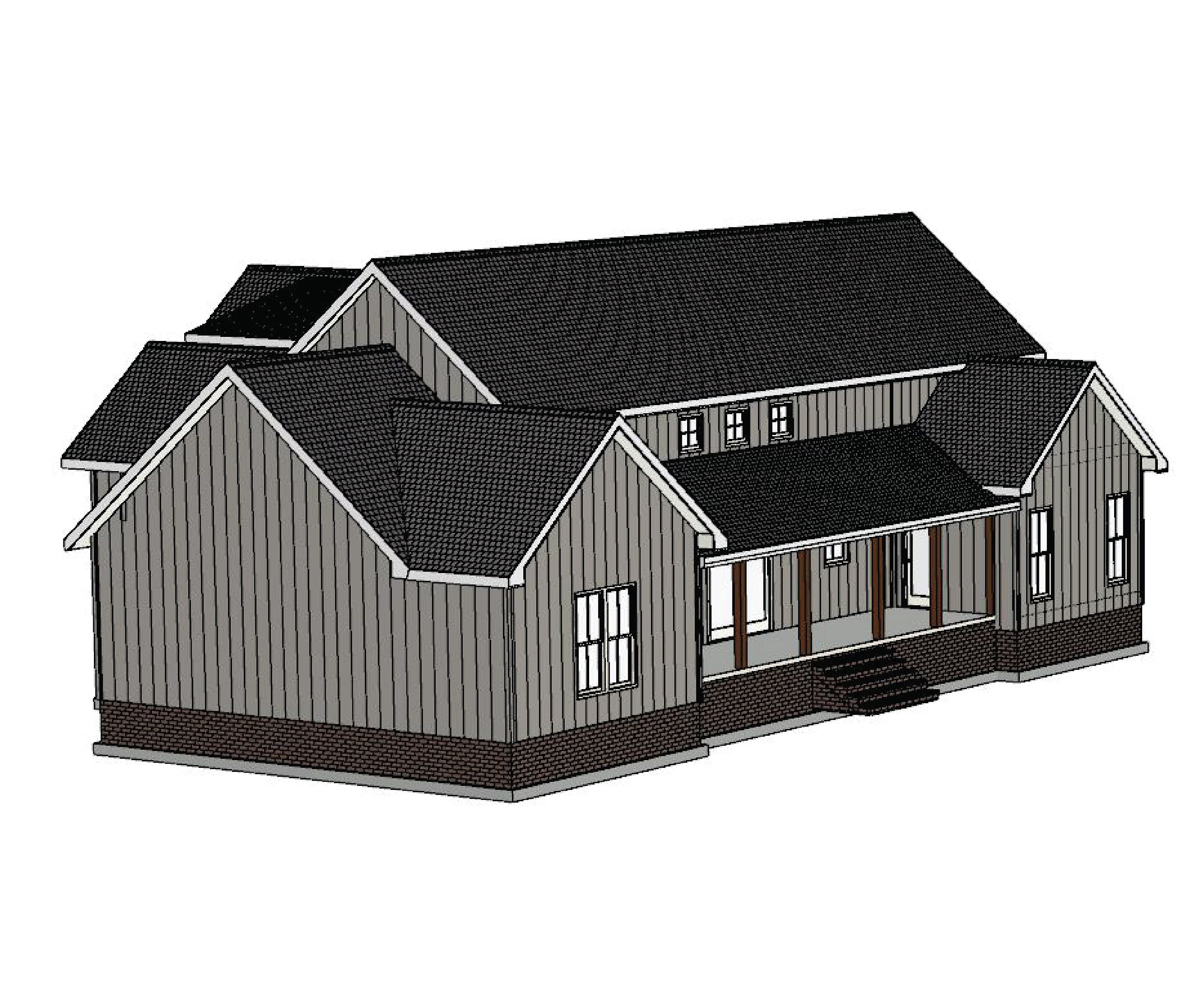 Handwerker Hausplan Vier Schlafzimmer 2000 Quadratfuß One | Etsy