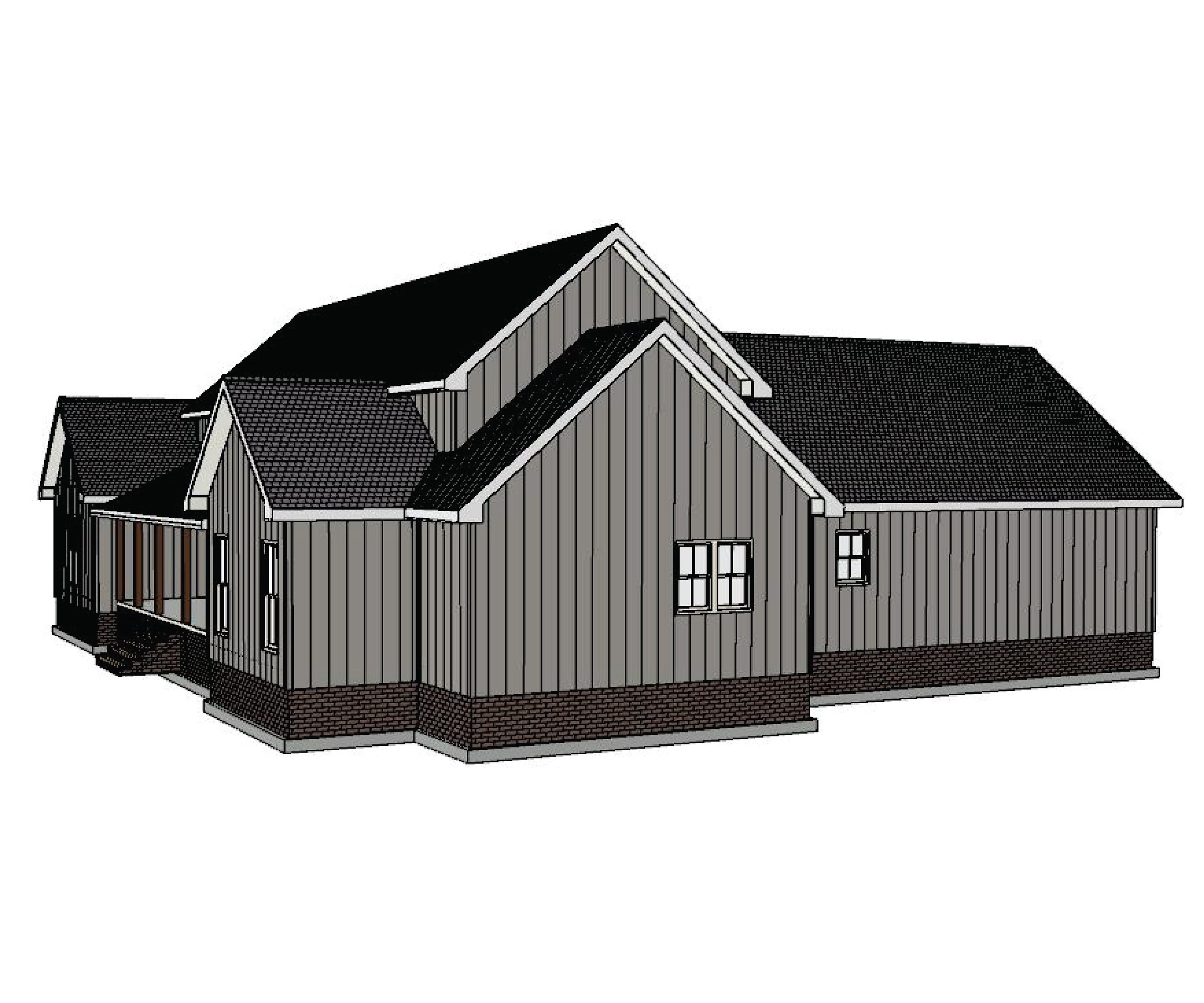 Handwerker Hausplan Vier Schlafzimmer 2000 Quadratfuß One | Etsy