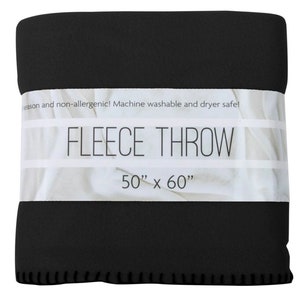 50 x 60" fleece plaid/deken