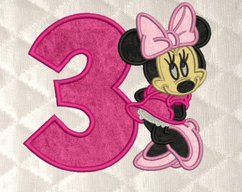 Minnie Number 3 Etsy