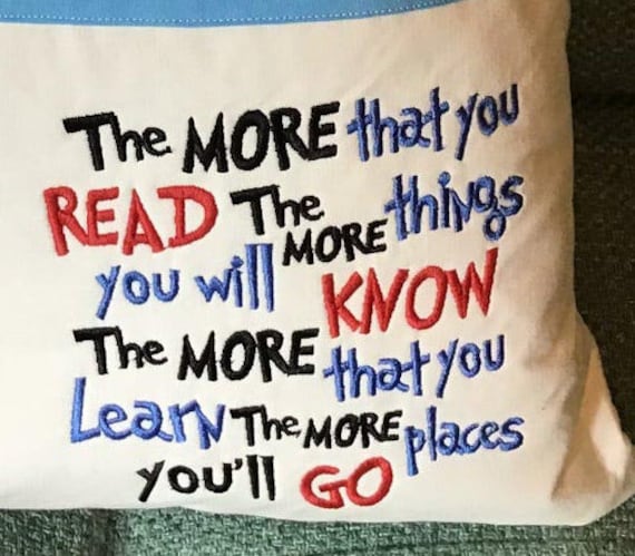 Read me Machine embroidery Design 3 Sizes Reading Pillow-INSTANT D0WNL0AD