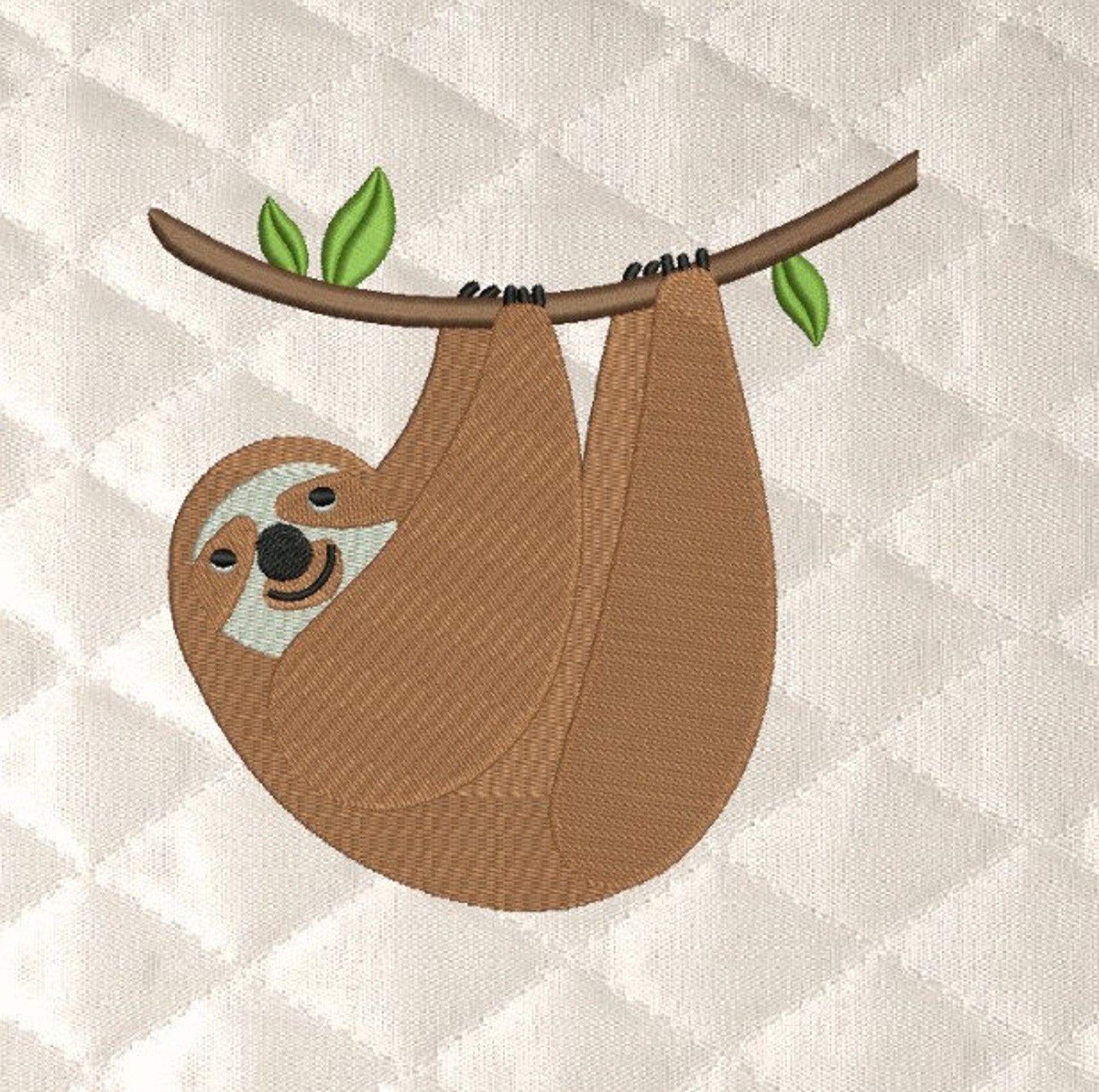 Sloth embroidery designs machine embroidery 3 sizesinstant  etsy