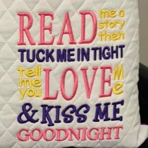 Read me Machine embroidery Design 3 Sizes Reading Pillow-INSTANT D0WNL0AD