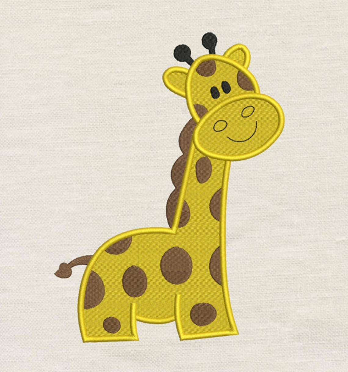 Giraffe Embroidery Design 3 Sizes Reading Pillow Pocket Etsy