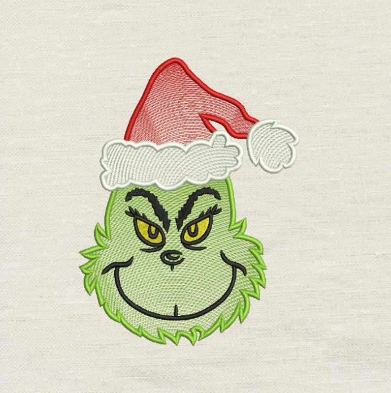 Grinch Christmas Embroidery Design