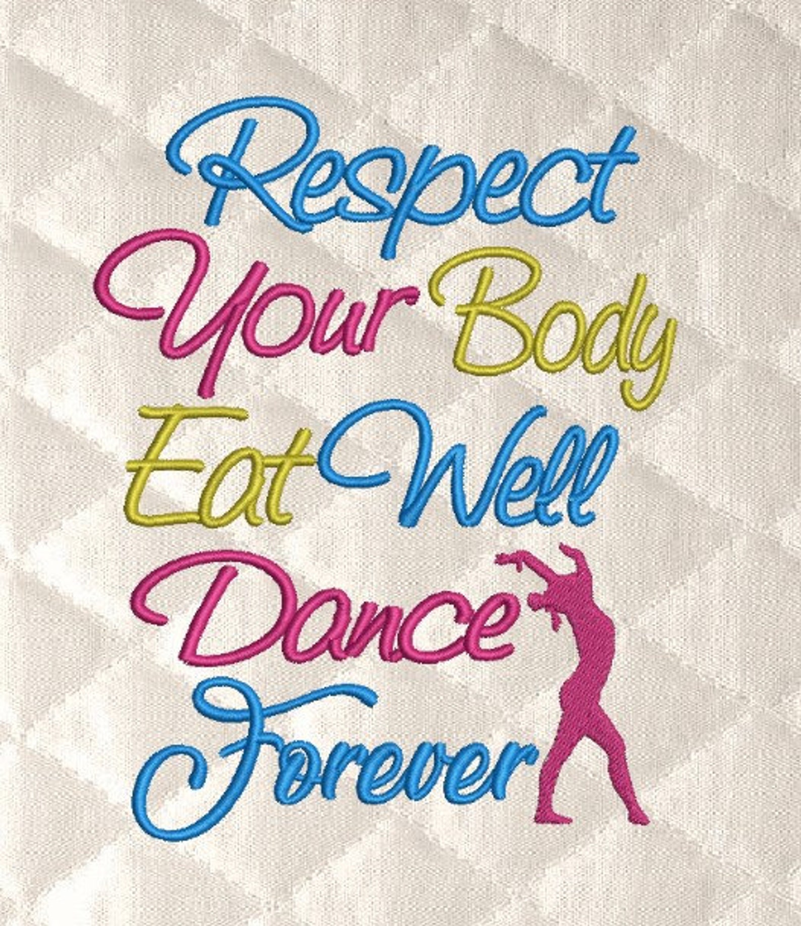 Respect your body embroidery design 3 sizes reading pillow  etsy Respect your body embroidery design 3 sizes reading pillow  etsy