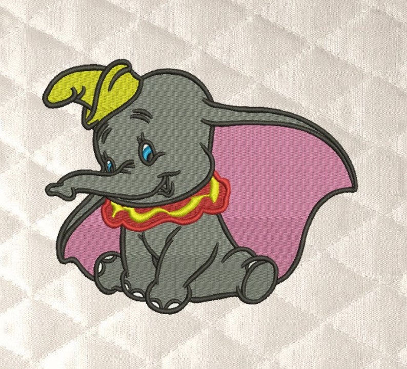 Dimbo embroidery Design 3 Sizes INSTANT D0WNL0AD