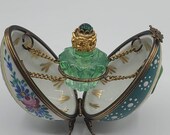 Decorative Egg w Bottle Limoges Box
