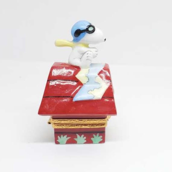 RARE! Red Baron Snoopy - Limoges Box by ARTORIA - Etsy