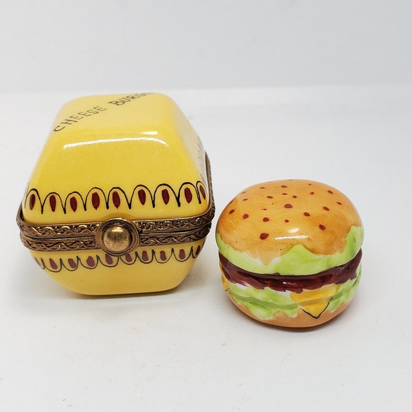 Vintage Cheeseburger - Big Mac -Limoges  Box ( Parry Vieille)
