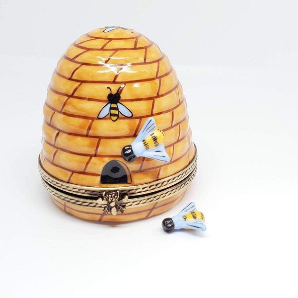 Rochard Beehive with Bee Limoges Box