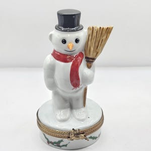Snowman  Limoges Box (Chamart)