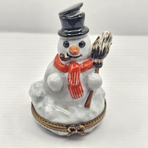 Snowman  Limoges Box (Chamart)