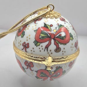 Christmas Ornament Limoges Box