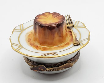 Flan - Custard Limoges Box