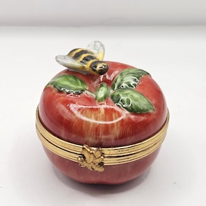 Bee on Apple  Limoges Box