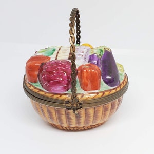 Vegetable Basket  Limoges Box