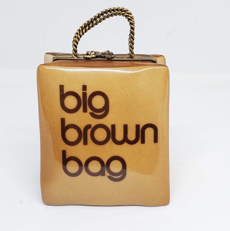 Bloomingdale's Big Brown Bag Shopping Bag Limoges Box image 1
