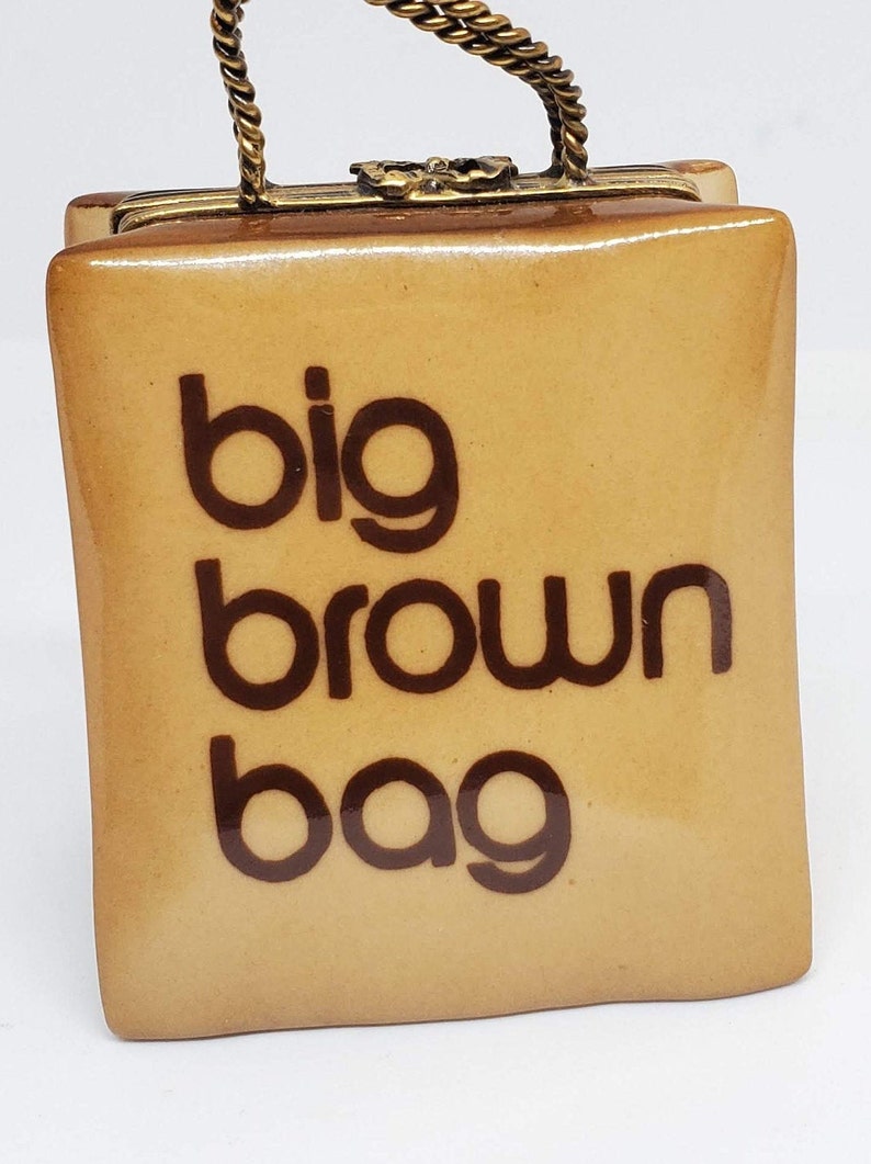 Bloomingdale's Big Brown Bag Shopping Bag Limoges Box image 2