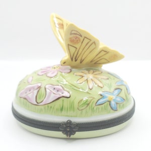 Large Butterfly Limoges Box