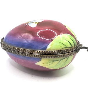 Plum Limoges Box (Chamart)
