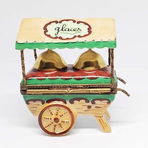 Vintage Ice Cream / Gelato Cart Limoges Box