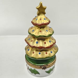 Antique Christmas Tree Limoges Box