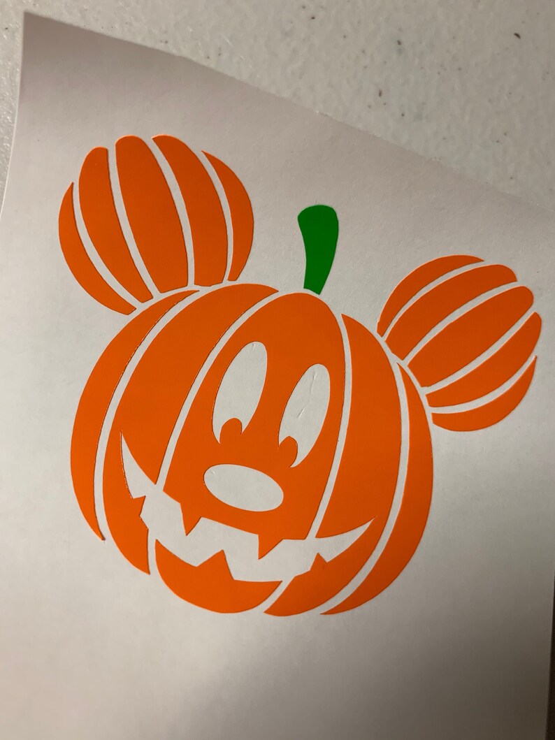 Mickey Jacko'lantern Decal Car Decal Halloween Decal Etsy
