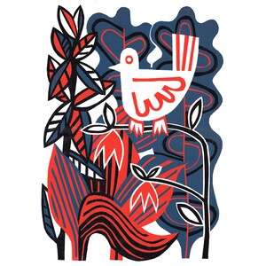 Bird Relief Print