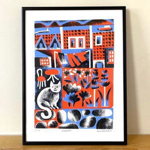 Backyard Silkscreen Print