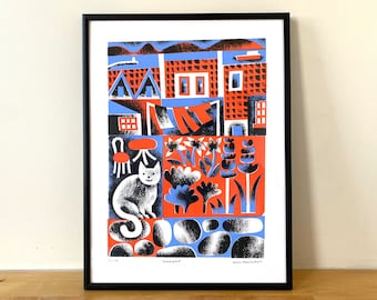 Impressão em serigrafia de quintal