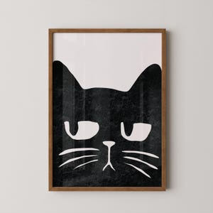 Side eye cat | Cat poster | Cat print | Cat gift